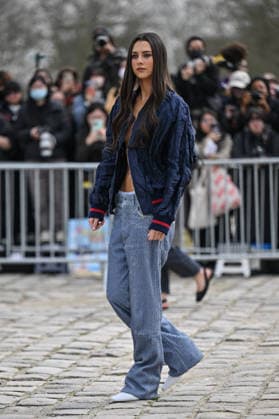 PFW Loewe Outside Arrivals Guest arriving at the Loewe show during Fashion Week in Paris, France on March 6, 2026. Photo by Julien Reynaud APS-Medias ABACAPRESS.COM Paris France  Copyright: xReynaudxJulien APS-Medias ABACAx