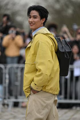 PFW Loewe Outside Arrivals Tawan arriving at the Loewe show during Fashion Week in Paris, France on March 6, 2026. Photo by Julien Reynaud APS-Medias ABACAPRESS.COM Paris France  Copyright: xReynaudxJulien APS-Medias ABACAx