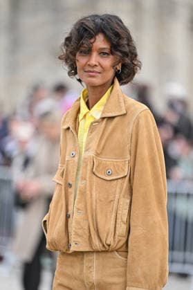 PFW Loewe Outside Arrivals Liya Kebede arriving at the Loewe show during Fashion Week in Paris, France on March 6, 2026. Photo by Julien Reynaud APS-Medias ABACAPRESS.COM Paris France  Copyright: xReynaudxJulien APS-Medias ABACAx