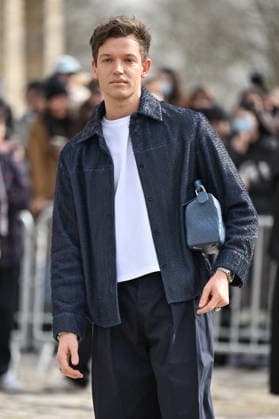 PFW Loewe Outside Arrivals George Tabor King arriving at the Loewe show during Fashion Week in Paris, France on March 6, 2026. Photo by Julien Reynaud APS-Medias ABACAPRESS.COM Paris France  Copyright: xReynaudxJulien APS-Medias ABACAx