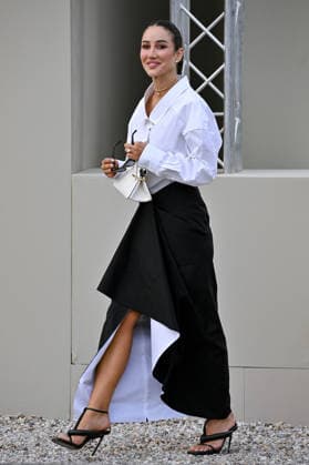 PFW Givenchy Outside Arrivals Tamara Kalinic arriving at the Givenchy show during Fashion Week in Paris, France on March 6, 2026. Photo by Julien Reynaud APS-Medias ABACAPRESS.COM Paris France  Copyright: xReynaudxJulien APS-Medias ABACAx