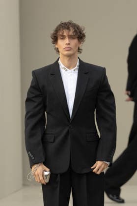 PFW Givenchy Outside Arrivals NB Bene Schulz arrived at the Givenchy Womenswear Fall Winter 2026-2027 show as part of Paris Fashion Week on March 06, 2026 in Paris, France. Photo by Nasser Berzane ABACAPRESS.COM Paris France  Copyright: xBerzanexNasser ABACAx