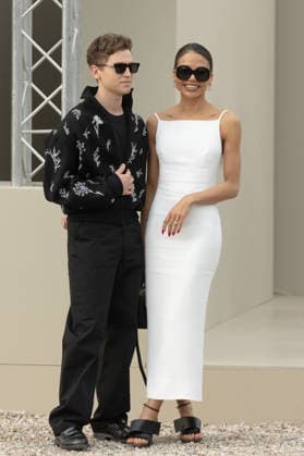 PFW Givenchy Outside Arrivals NB George Tabor-King, Emma Thynn, Marchioness of Bath arrived at the Givenchy Womenswear Fall Winter 2026-2027 show as part of Paris Fashion Week on March 06, 2026 in Paris, France. Photo by Nasser Berzane ABACAPRESS.COM Paris France  Copyright: xBerzanexNasser ABACAx