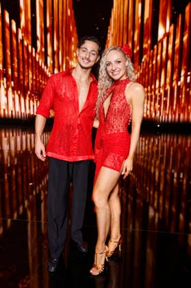 Singer Milano Milane Baybah and professional dancer Marta Arndt at the first dance show of the 19th season of the RTL dance show Lets Dance at the Coloneum Cologne, 06 03 2026 NRW Germany Copyright: xChristophxHardtx