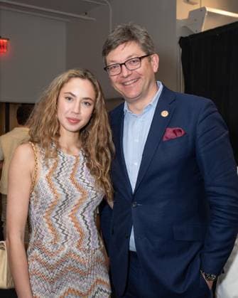 March 6, 2026, Bronx, New York, USA: Francois-Olivier Luiggi (R) attends the 10th Annual Hudson River Park Friends Playground Committee Luncheon at Tribeca Rooftop in New York, NY on March 6, 2026. Bronx USA - ZUMAr339 20260306_znp_r339_036 Copyright: xLevxRadinx