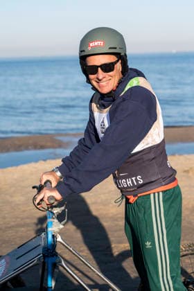 abb Marco Girnth as a guest on the beach at the 10th anniversary of Baltic Lights 2026 celebrity charity sled dog race in aid of Welthungerhilfe on the Baltic Sea between the Ahlbeck and Heringsdorf sea bridges, Friday 06 03 2026 in Heringsdorf MV Germany