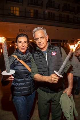abb friend Nicole Toursarkissian and Florian Fitz as guests at the beach Falckellauf at 10 years Baltic Lights 2026 celebrity charity sled dog race in favor of Welthungerhilfe at the Baltic Sea between the Seebruecke Ahlbeck and the Seebruecke Heringsdorf , Friday 06 03 2026 in Heringsdorf MV Germany