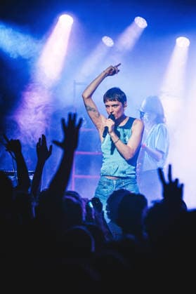 Gents live in Copenhagen, Denmark Copenhagen, Denmark. 06th, March 2026. The Danish synthpop duo Gents performs a live concert at VEGA in Copenhagen. Here singer Niels Fejrskov Juhl is seen live on stage. Denmark, Copenhagen  Copyright: xGonzalesxPhoto ChristianxHjorthx