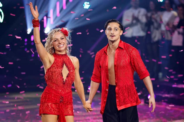 Singer Milano Milane Baybah and professional dancer Marta Arndt at the first dance show of the 19th season of the RTL dance show Lets Dance at the Coloneum Cologne, 06 03 2026 NRW Germany Copyright: xChristophxHardtx