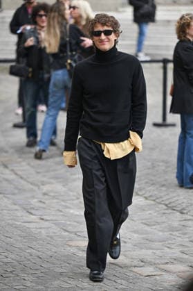 PFW Celine Outside Arrivals Aliocha Schneider arriving at the Celine show during Fashion Week in Paris, France on March 7, 2026. Photo by Julien Reynaud APS-Medias ABACAPRESS.COM Paris France  Copyright: xReynaudxJulien APS-Medias ABACAx