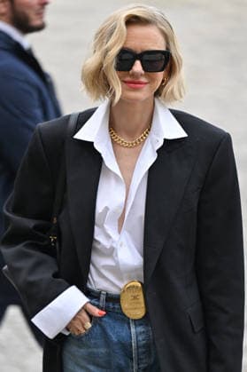 PFW Celine Outside Arrivals Naomi Watts arriving at the Celine show during Fashion Week in Paris, France on March 7, 2026. Photo by Julien Reynaud APS-Medias ABACAPRESS.COM Paris France  Copyright: xReynaudxJulien APS-Medias ABACAx