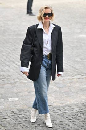 PFW Celine Outside Arrivals Naomi Watts arriving at the Celine show during Fashion Week in Paris, France on March 7, 2026. Photo by Julien Reynaud APS-Medias ABACAPRESS.COM Paris France  Copyright: xReynaudxJulien APS-Medias ABACAx