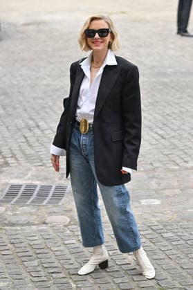 PFW Celine Outside Arrivals Naomi Watts arriving at the Celine show during Fashion Week in Paris, France on March 7, 2026. Photo by Julien Reynaud APS-Medias ABACAPRESS.COM Paris France  Copyright: xReynaudxJulien APS-Medias ABACAx