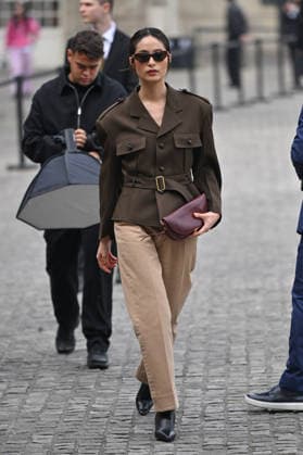 PFW Celine Outside Arrivals Bella Kim arriving at the Celine show during Fashion Week in Paris, France on March 7, 2026. Photo by Julien Reynaud APS-Medias ABACAPRESS.COM Paris France  Copyright: xReynaudxJulien APS-Medias ABACAx