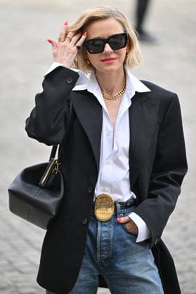 PFW Celine Outside Arrivals Naomi Watts arriving at the Celine show during Fashion Week in Paris, France on March 7, 2026. Photo by Julien Reynaud APS-Medias ABACAPRESS.COM Paris France  Copyright: xReynaudxJulien APS-Medias ABACAx