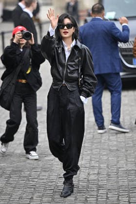 PFW Celine Outside Arrivals Guest arriving at the Celine show during Fashion Week in Paris, France on March 7, 2026. Photo by Julien Reynaud APS-Medias ABACAPRESS.COM Paris France  Copyright: xReynaudxJulien APS-Medias ABACAx