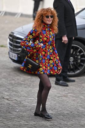 PFW Celine Outside Arrivals Natasha Lyonne arriving at the Celine show during Fashion Week in Paris, France on March 7, 2026. Photo by Julien Reynaud APS-Medias ABACAPRESS.COM Paris France  Copyright: xReynaudxJulien APS-Medias ABACAx