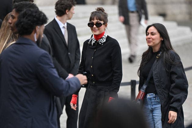 PFW Celine Outside Arrivals Clara Pacini arriving at the Celine show during Fashion Week in Paris, France on March 7, 2026. Photo by Julien Reynaud APS-Medias ABACAPRESS.COM Paris France  Copyright: xReynaudxJulien APS-Medias ABACAx