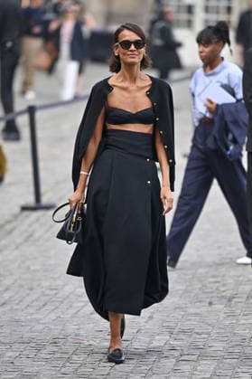 PFW Celine Outside Arrivals Liya Kebede arriving at the Celine show during Fashion Week in Paris, France on March 7, 2026. Photo by Julien Reynaud APS-Medias ABACAPRESS.COM Paris France  Copyright: xReynaudxJulien APS-Medias ABACAx