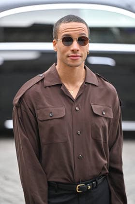 PFW Celine Outside Arrivals Corentin Fila arriving at the Celine show during Fashion Week in Paris, France on March 7, 2026. Photo by Julien Reynaud APS-Medias ABACAPRESS.COM Paris France  Copyright: xReynaudxJulien APS-Medias ABACAx
