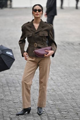 PFW Celine Outside Arrivals Bella Kim arriving at the Celine show during Fashion Week in Paris, France on March 7, 2026. Photo by Julien Reynaud APS-Medias ABACAPRESS.COM Paris France  Copyright: xReynaudxJulien APS-Medias ABACAx