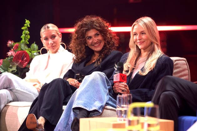 Miss Germany contest final 2026 in Munich Munich, 07 03 2026 Dagi Bee, Apameh Schönauer and Valentina Busik during a talk round at the Miss Germany 2026 contest in Munich Bavaria Germany Copyright: xMatthiasxGränzdörferx