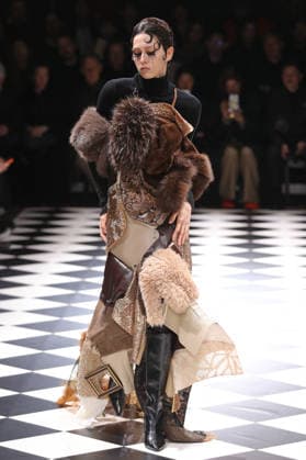 PFW - Junya Watanabe Runway Models Walk Runway for the Junya Watanabe Fall 2026 Ready-to-Wear fashion show during Paris Fashion Week on March 7, 2026 in Paris, France. Photo by Alain-Gil Gonzalez ABACAPRESS.COM Paris France  Copyright: xGonzalezxAlain-Gil ABACAx