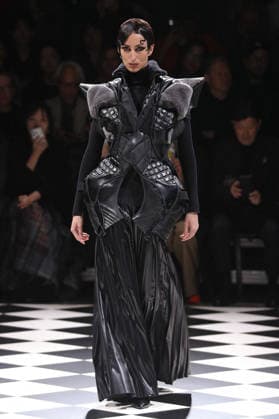 PFW - Junya Watanabe Runway Models Walk Runway for the Junya Watanabe Fall 2026 Ready-to-Wear fashion show during Paris Fashion Week on March 7, 2026 in Paris, France. Photo by Alain-Gil Gonzalez ABACAPRESS.COM Paris France  Copyright: xGonzalezxAlain-Gil ABACAx