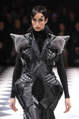 PFW - Junya Watanabe Runway Models Walk Runway for the Junya Watanabe Fall 2026 Ready-to-Wear fashion show during Paris Fashion Week on March 7, 2026 in Paris, France. Photo by Alain-Gil Gonzalez ABACAPRESS.COM Paris France  Copyright: xGonzalezxAlain-Gil ABACAx