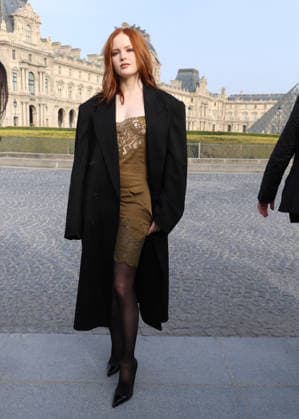 Ellie Bamber at the Arrivals at the Elie Saab Womenswear Collection Prêt à Porter Fall Winter 2026 2027 show as part of Paris Fashion Week PFW at the Carrousel du Louvre in Paris, France on March 07, 2026 Denis Guignebourg Bestimage Arrivals at the Elie Saab Womenswear Fall Winter 2026 2027 show as part of Paris Fashion Week on March 07, 2026 in Paris, France Paris France  Copyright: xDenisxGuignebourgx xBestimagexDenisxGuignebourgx xBestimagex