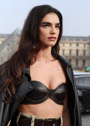 Yousra Mohsen at the Arrivals at the Elie Saab Womenswear Collection Prêt à Porter Fall Winter 2026 2027 show as part of Paris Fashion Week PFW at the Carrousel du Louvre, Paris, France, March 07, 2026 Denis Guignebourg Bestimage Arrivals at the Elie Saab Womenswear Fall Winter 2026 2027 show as part of Paris Fashion Week on March 07, 2026 in Paris, France Paris France  Copyright: xDenisxGuignebourgx xBestimagexDenisxGuignebourgx xBestimagex