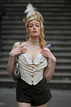 PFW Vivienne Westwood Outside Arrivals Gigi Goode arriving at the Vivienne Westwood show during Fashion Week in Paris, France on March 7, 2026. Photo by Julien Reynaud APS-Medias ABACAPRESS.COM Paris France  Copyright: xReynaudxJulien APS-Medias ABACAx