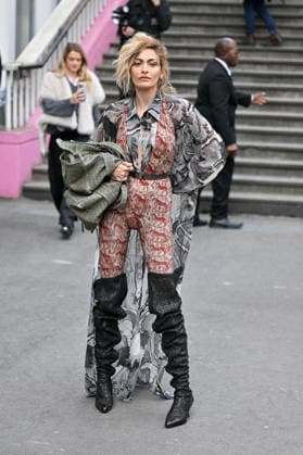 PFW Vivienne Westwood Outside Arrivals Paris Jackson arriving at the Vivienne Westwood show during Fashion Week in Paris, France on March 7, 2026. Photo by Julien Reynaud APS-Medias ABACAPRESS.COM Paris France  Copyright: xReynaudxJulien APS-Medias ABACAx