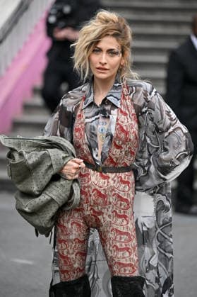PFW Vivienne Westwood Outside Arrivals Paris Jackson arriving at the Vivienne Westwood show during Fashion Week in Paris, France on March 7, 2026. Photo by Julien Reynaud APS-Medias ABACAPRESS.COM Paris France  Copyright: xReynaudxJulien APS-Medias ABACAx