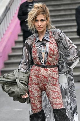 PFW Vivienne Westwood Outside Arrivals Paris Jackson arriving at the Vivienne Westwood show during Fashion Week in Paris, France on March 7, 2026. Photo by Julien Reynaud APS-Medias ABACAPRESS.COM Paris France  Copyright: xReynaudxJulien APS-Medias ABACAx