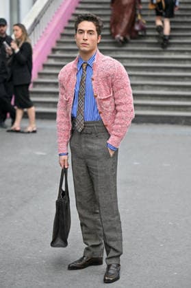PFW Vivienne Westwood Outside Arrivals Benito Skinner arriving at the Vivienne Westwood show during Fashion Week in Paris, France on March 7, 2026. Photo by Julien Reynaud APS-Medias ABACAPRESS.COM Paris France  Copyright: xReynaudxJulien APS-Medias ABACAx