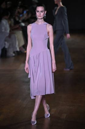 PFW Georges Hobeika Runway A model walks the runway at the Georges Hobeika show during Fashion Week in Paris, France on March 7, 2026. Photo by Julien Reynaud APS-Medias ABACAPRESS.COM Paris France  Copyright: xReynaudxJulien APS-Medias ABACAx