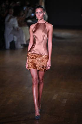 PFW Georges Hobeika Runway A model walks the runway at the Georges Hobeika show during Fashion Week in Paris, France on March 7, 2026. Photo by Julien Reynaud APS-Medias ABACAPRESS.COM Paris France  Copyright: xReynaudxJulien APS-Medias ABACAx