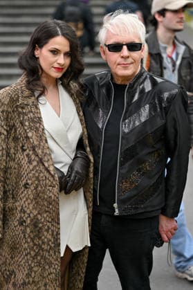 PFW Vivienne Westwood Outside Arrivals Alexandra Stama and Nick Rhodes arriving at the Vivienne Westwood show during Fashion Week in Paris, France on March 7, 2026. Photo by Julien Reynaud APS-Medias ABACAPRESS.COM Paris France  Copyright: xReynaudxJulien APS-Medias ABACAx