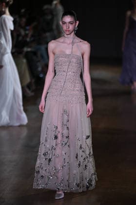 PFW Georges Hobeika Runway A model walks the runway at the Georges Hobeika show during Fashion Week in Paris, France on March 7, 2026. Photo by Julien Reynaud APS-Medias ABACAPRESS.COM Paris France  Copyright: xReynaudxJulien APS-Medias ABACAx