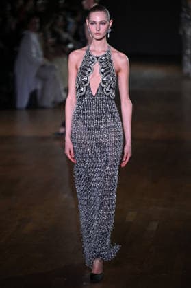 PFW Georges Hobeika Runway A model walks the runway at the Georges Hobeika show during Fashion Week in Paris, France on March 7, 2026. Photo by Julien Reynaud APS-Medias ABACAPRESS.COM Paris France  Copyright: xReynaudxJulien APS-Medias ABACAx