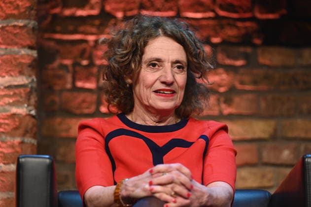 Author Adriana Altaras reads and speaks at Lit Cologne, the international literature festival