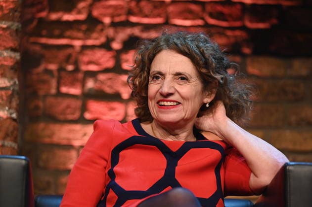 Author Adriana Altaras reads and speaks at Lit Cologne, the international literature festival