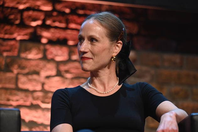 Author Verena Rossbacher reads and speaks at Lit Cologne, the international literature festival