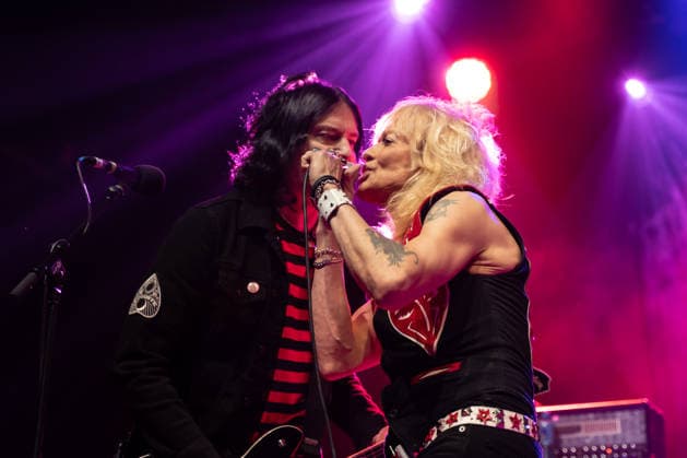 London, Michael Monroe concert at the O2 Kentish Town Forum. Pictured: Rich Jones and Michael Monroe  Copyright: xcristinaxmasseix xipa-agency.netx xx IPA_Agency_IPA72547174
