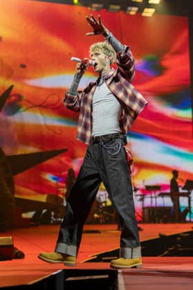 Machine Gun Kelly performs at Co-Op Live Machine Gun Kelly performs at Co-Op Live, Manchester, England, 7th March 2026, Credit:Mike Gray Avalon  Copyright: xMikexGrayx xAvalonx 1080959707