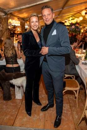 abb Sandra Sophie Trauboth and Patrick Graf von Faber Castell as guests at the gala dinner award ceremony at the 10th anniversary Baltic Lights Night 2026 celebrity charity sled dog race in aid of Welthungerhilfe on the Baltic Sea between the Ahlbeck and Heringsdorf sea bridges, Saturday 07 03 2026 in Heringsdorf MV Germany