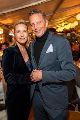 abb Sandra Sophie Trauboth and Patrick Graf von Faber Castell as guests at the gala dinner award ceremony at the 10th anniversary Baltic Lights Night 2026 celebrity charity sled dog race in aid of Welthungerhilfe on the Baltic Sea between the Ahlbeck and Heringsdorf sea bridges, Saturday 07 03 2026 in Heringsdorf MV Germany
