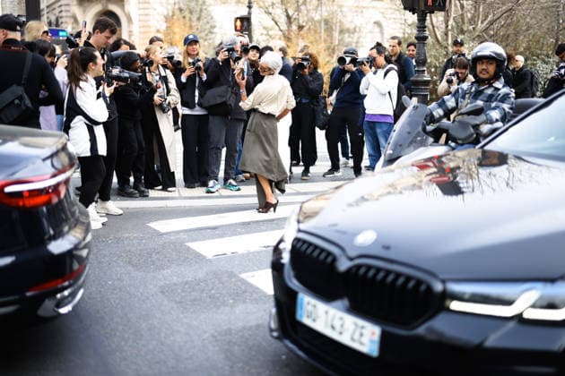Celebrities arrive at Hermes Womenswear Fall Winter 2026 2027 show as part of Paris Fashion Week, 07 03 2026 Celebrities AT Hermes Womenswear Fall Winter 2026 2027 show as part of Paris Fashion Week 453853 2026 03 07  Copyright: xLionelxGuericolasx xStarfacex STAR_453853_024
