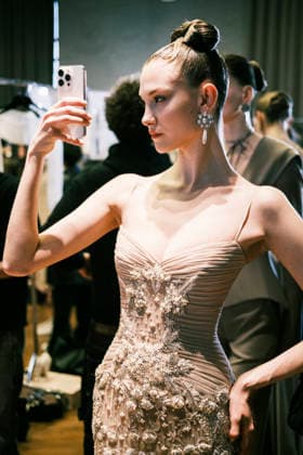 Paris Fashion Week PAP AW26 Georges Hobeika Paris Fashion Week Backstage at the Georges Hobeika show 453855 2026 03 07  Copyright: xJean-BaptistexSoulliatx xStarfacex STAR_453855_007